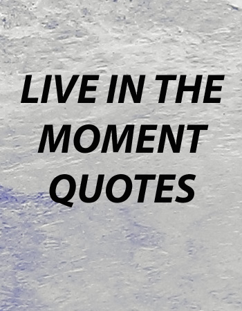 Live in the Moment Quotes - Self Help, Personality ...